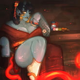 Fullbody colored sketch